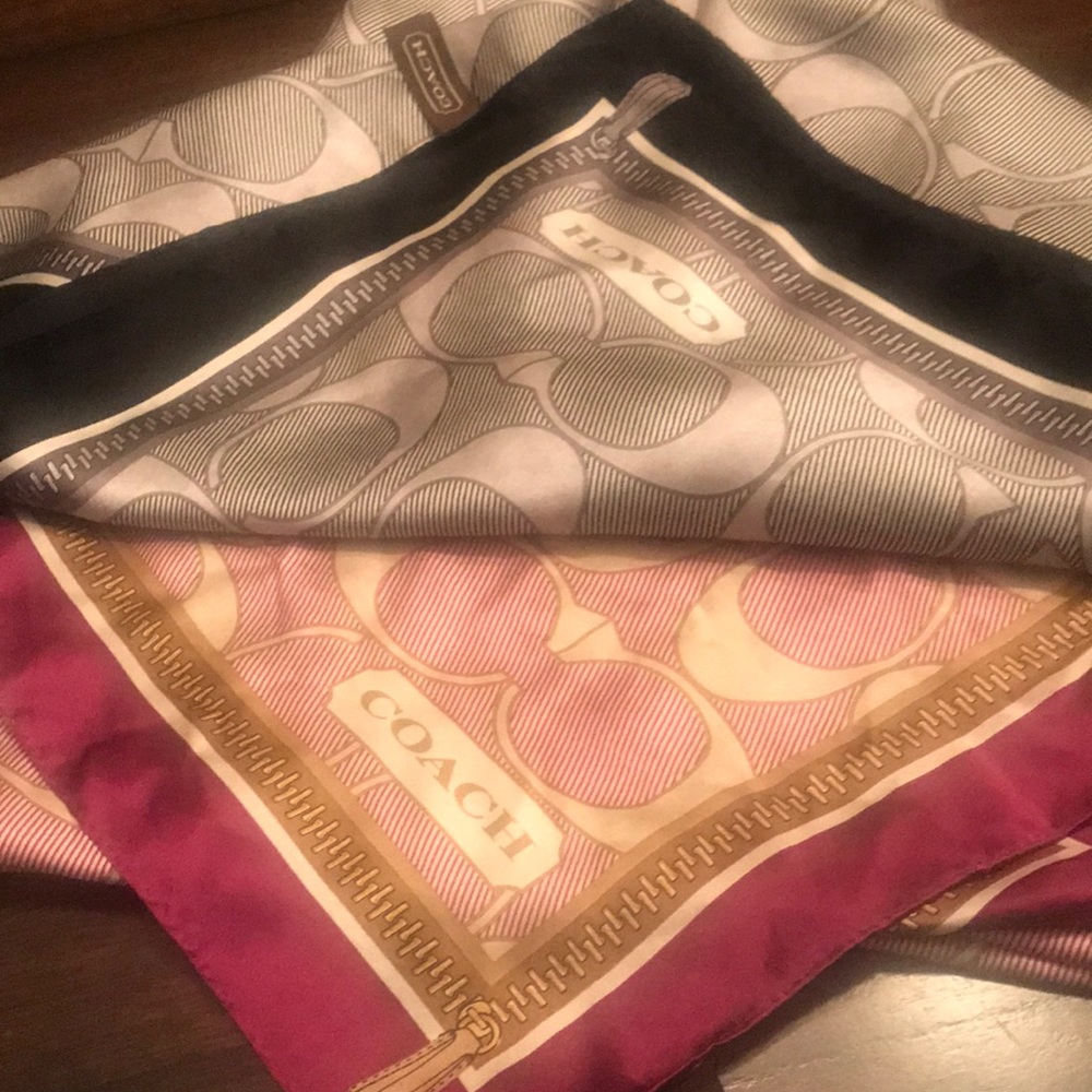 2 COACH SCARVES